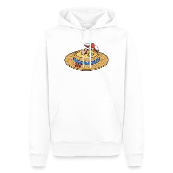 Strohhut Strand Insel - Männer Premium Bio Hoodie - Weiß - Vorne - Nico (187cm)