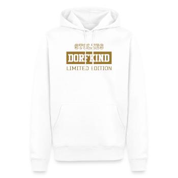 Proud Village Enfant Édition Limitée - Sweat à capuche Premium bio Homme - blanc - Devant - Nico (187cm)