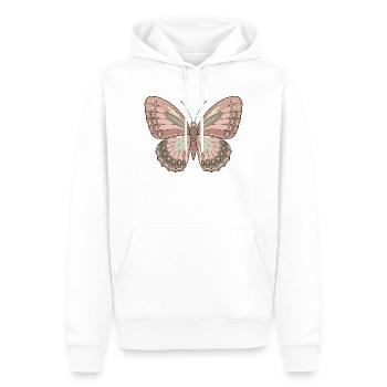 Boho Butterfly - Men’s Premium Organic Hoodie - white - Front - Nico (187cm)