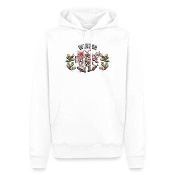 Winter Weihnachtszeit - Männer Premium Bio Hoodie - Weiß - Vorne - Nico (187cm)