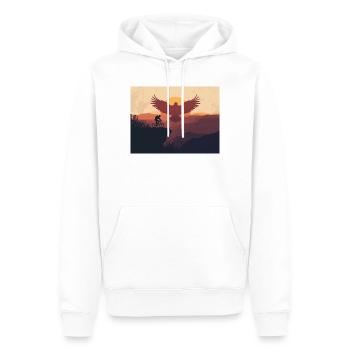 sunshine Rider - Männer Premium Bio Hoodie - Weiß - Vorne - Nico (187cm)