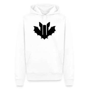Bat Silhouette Vector Halloween Costume - Men’s Premium Organic Hoodie - white - Front - Nico (187cm)