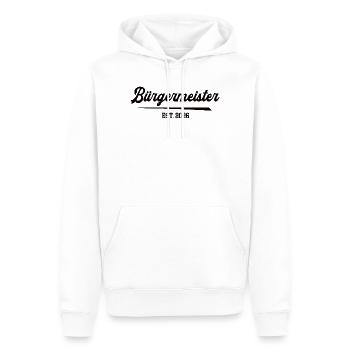 Bürgermeister Seit 2026 Wahl Gemeinderat Politiker - Männer Premium Bio Hoodie - Weiß - Vorne - Nico (187cm)