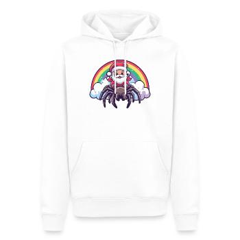 Tarantula Weihnachtsmann Weihnachten - Männer Premium Bio Hoodie - Weiß - Vorne - Nico (187cm)