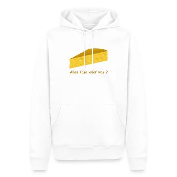 Käse - Männer Premium Bio Hoodie - Weiß - Vorne - Nico (187cm)
