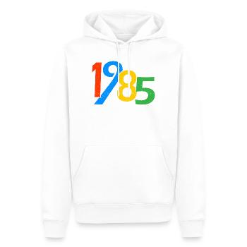 40th Birthday Vintage 1985 40 Years Old Gifts - Men’s Premium Organic Hoodie - white - Front - Nico (187cm)