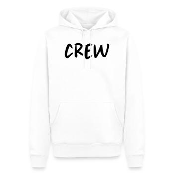 crew - Men’s Premium Organic Hoodie - white - Front - Nico (187cm)