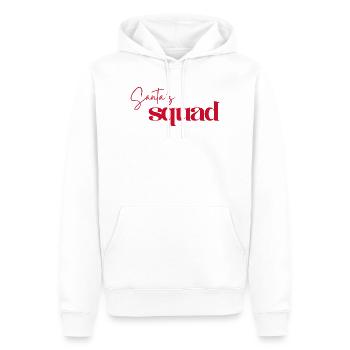 Logo de l’escouade du Père Noël - Sweat à capuche Premium bio Homme - blanc - Devant - Nico (187cm)