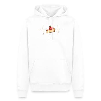 Gâteau - Sweat à capuche Premium bio Homme - blanc - Devant - Nico (187cm)