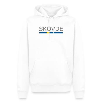 Drapeau de la Suède - Skövde - Sverige - Schweden - Sweat à capuche Premium bio Homme - blanc - Devant - Nico (187cm)