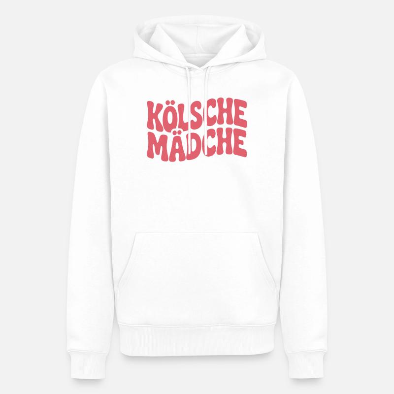 Cologne Filles Carnaval Cologne Filles - Sweat à capuche Premium bio Homme - blanc