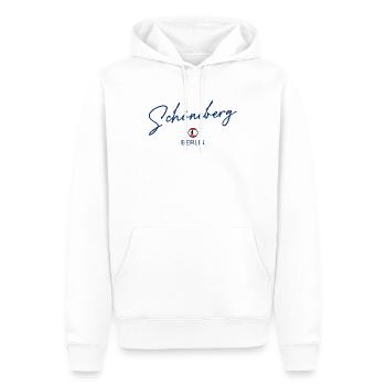 Schöneberg - Drapeau de Berlin - Ours de Berlin - Sweat à capuche Premium bio Homme - blanc - Devant - Nico (187cm)