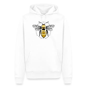 Bienen T-shirt Imker Geschenk - Männer Premium Bio Hoodie - Weiß - Vorne - Nico (187cm)