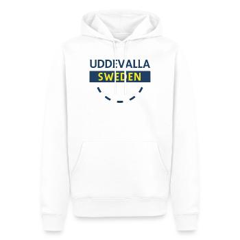 Nordic Sweden Emblem Circle - Men’s Premium Organic Hoodie - white - Front - Nico (187cm)