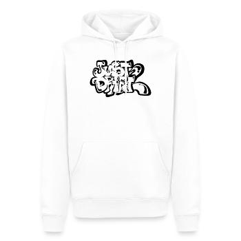 Just Drift 02 - Männer Premium Bio Hoodie - Weiß - Vorne - Nico (187cm)
