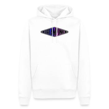 Dreampunk Neon Diamant - Sweat à capuche Premium bio Homme - blanc - Devant - Nico (187cm)