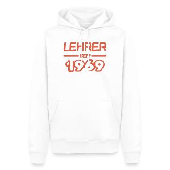 1969 - Sweat à capuche Premium bio Homme - blanc - Devant - Nico (187cm)
