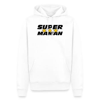 Super-Mama – Muttertag - Männer Premium Bio Hoodie - Weiß - Vorne - Nico (187cm)