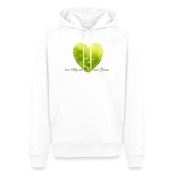 Herzblume Gartenliebe Hahnenfuss Garten Gärtner - Männer Premium Bio Hoodie - Weiß - Vorne - Nico (187cm)