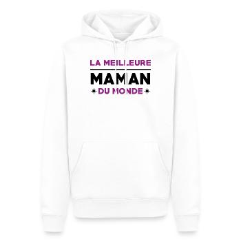 Die beste Mutter der Welt – Muttertag - Männer Premium Bio Hoodie - Weiß - Vorne - Nico (187cm)