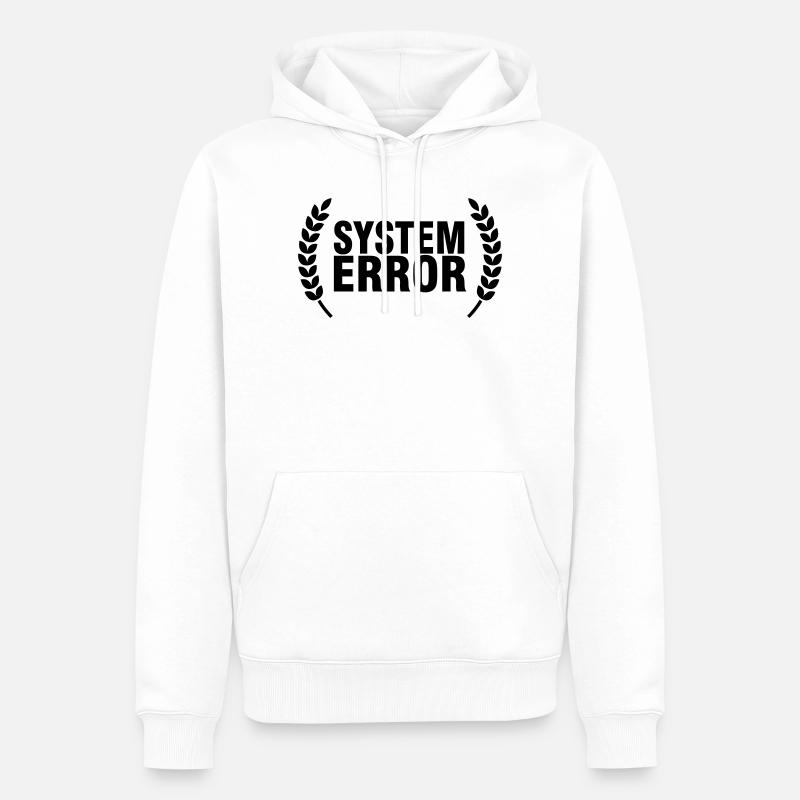 Défaillance du système - Sweat à capuche Premium bio Homme - blanc