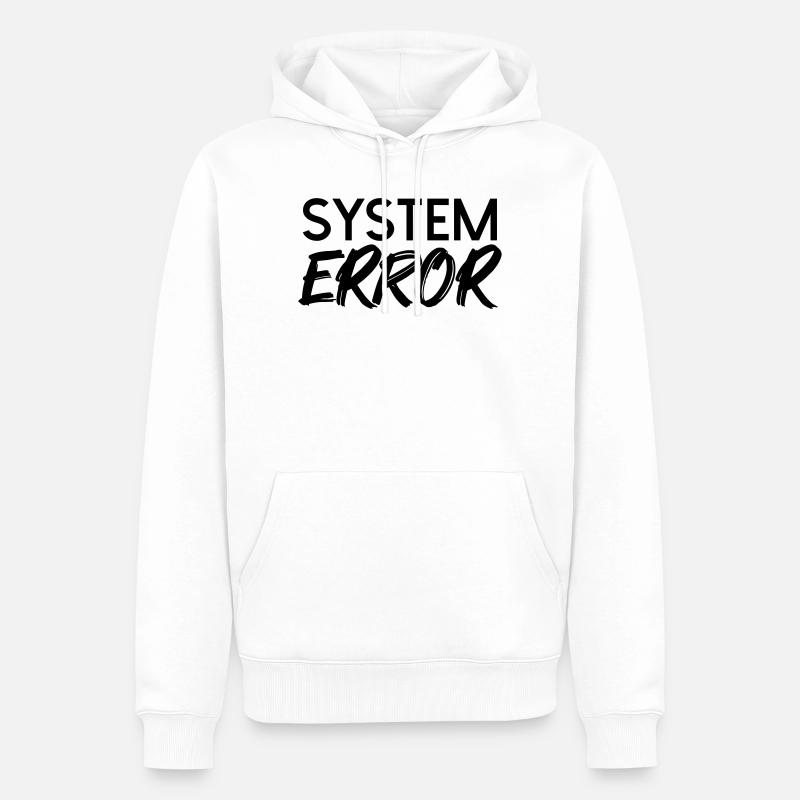 Systemfehler  - Männer Premium Bio Hoodie - Weiß