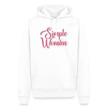Outdoor Lover Graphic pour les femmes - Sweat à capuche Premium bio Homme - blanc - Devant - Nico (187cm)
