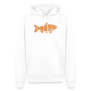 Forelle - Männer Premium Bio Hoodie - Weiß - Vorne - Nico (187cm)