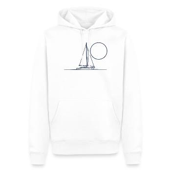 Segelboot - Männer Premium Bio Hoodie - Weiß - Vorne - Nico (187cm)
