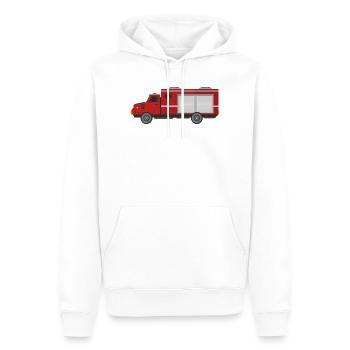 Feuerwehrauto - Männer Premium Bio Hoodie - Weiß - Vorne - Nico (187cm)