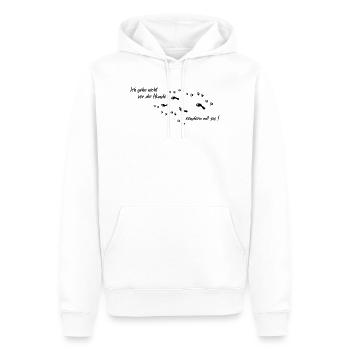 mit die Hunde - Männer Premium Bio Hoodie - Weiß - Vorne - Nico (187cm)