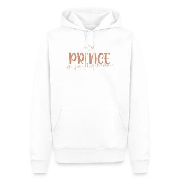 Prince à sa maman - Sweat à capuche Premium bio Homme - blanc - Devant - Nico (187cm)