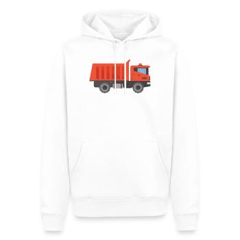 Truck - Men’s Premium Organic Hoodie - white - Front - Nico (187cm)