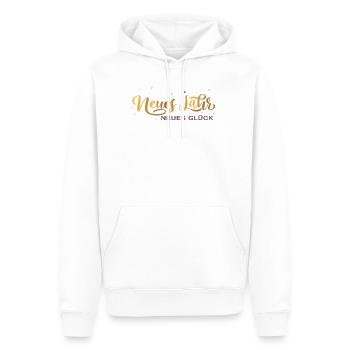 Neues Jahr Neues Glück  - Männer Premium Bio Hoodie - Weiß - Vorne - Nico (187cm)