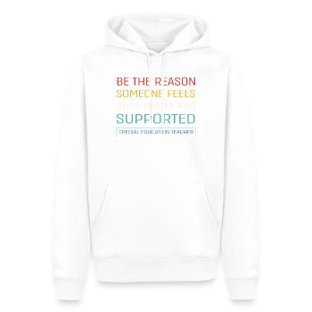 Special Needs School Teacher Special Education Pedagogue - Men’s Premium Organic Hoodie - white - Front - Nico (187cm)