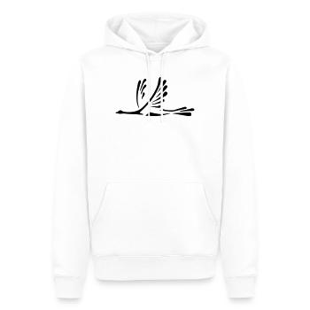 Oiseau - Sweat à capuche Premium bio Homme - blanc - Devant - Nico (187cm)