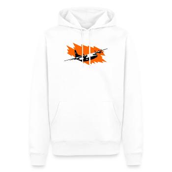 An-12 - Männer Premium Bio Hoodie - Weiß - Vorne - Nico (187cm)