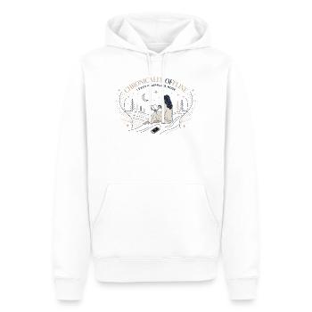 Chronically Offline - Men’s Premium Organic Hoodie - white - Front - Nico (187cm)