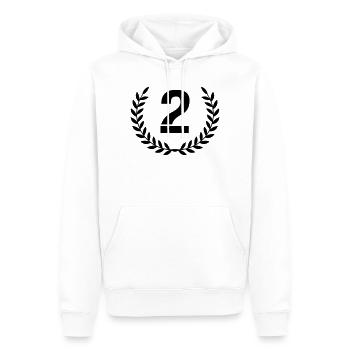2 Kranz - Männer Premium Bio Hoodie - Weiß - Vorne - Nico (187cm)