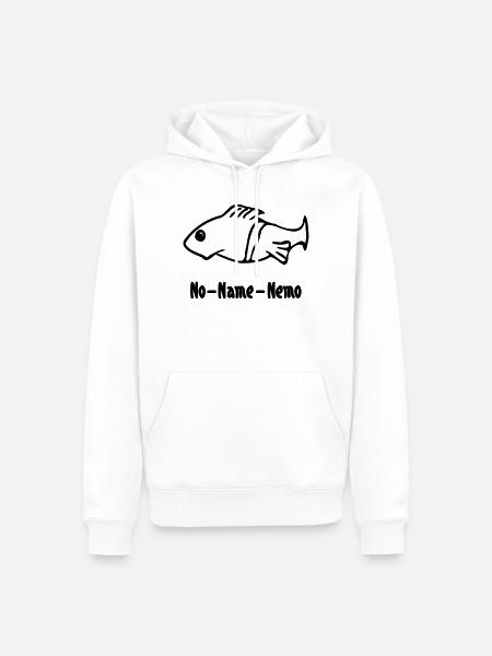 Fish without a name - Men’s Premium Organic Hoodie - white