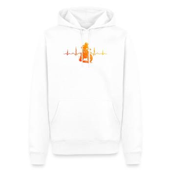 Lustiges Motocross Motiv - Männer Premium Bio Hoodie - Weiß - Vorne - Nico (187cm)