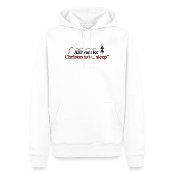 All I Want for Christmas Sleep - Männer Premium Bio Hoodie - Weiß - Vorne - Nico (187cm)