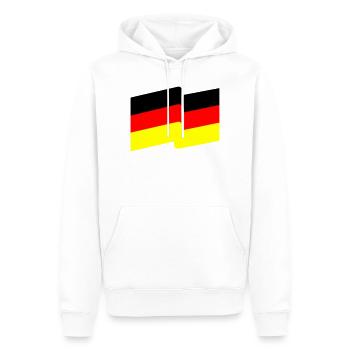 Flagge - Männer Premium Bio Hoodie - Weiß - Vorne - Nico (187cm)
