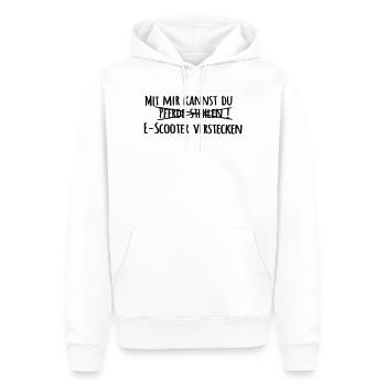 Pferde stehlen - Männer Premium Bio Hoodie - Weiß - Vorne - Nico (187cm)