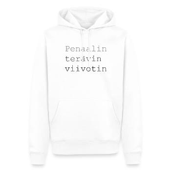 Sharpest - Sweat à capuche Premium bio Homme - blanc - Devant - Nico (187cm)