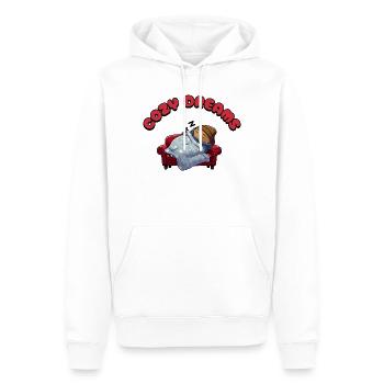Rêves douillets - Sweat à capuche Premium bio Homme - blanc - Devant - Nico (187cm)
