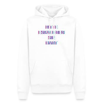 Hardtekk Tekk - Sweat à capuche Premium bio Homme - blanc - Devant - Nico (187cm)