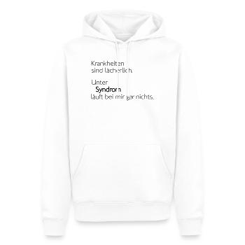 Syndrom - Männer Premium Bio Hoodie - Weiß - Vorne - Nico (187cm)