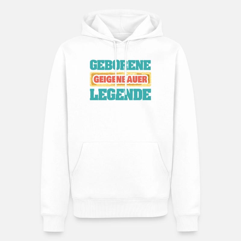 Beruf Geigenbauer - Männer Premium Bio Hoodie - Weiß