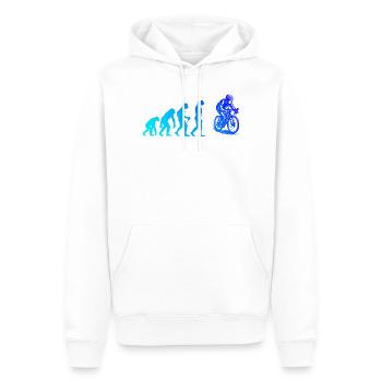 Super cadeau pour vélo de route - Sweat à capuche Premium bio Homme - blanc - Devant - Nico (187cm)